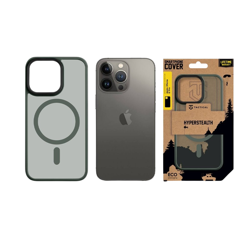 Tactical MagForce Hyperstealth Cover for Apple iPhone 13 Pro Forest Green - imagine 3