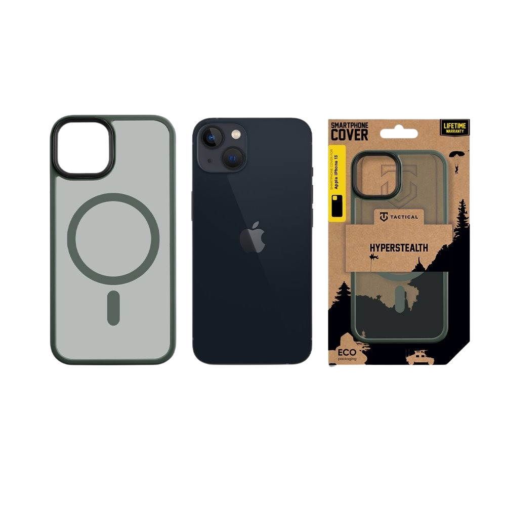 Tactical MagForce Hyperstealth Cover for Apple iPhone 13 Forest Green - imagine 3