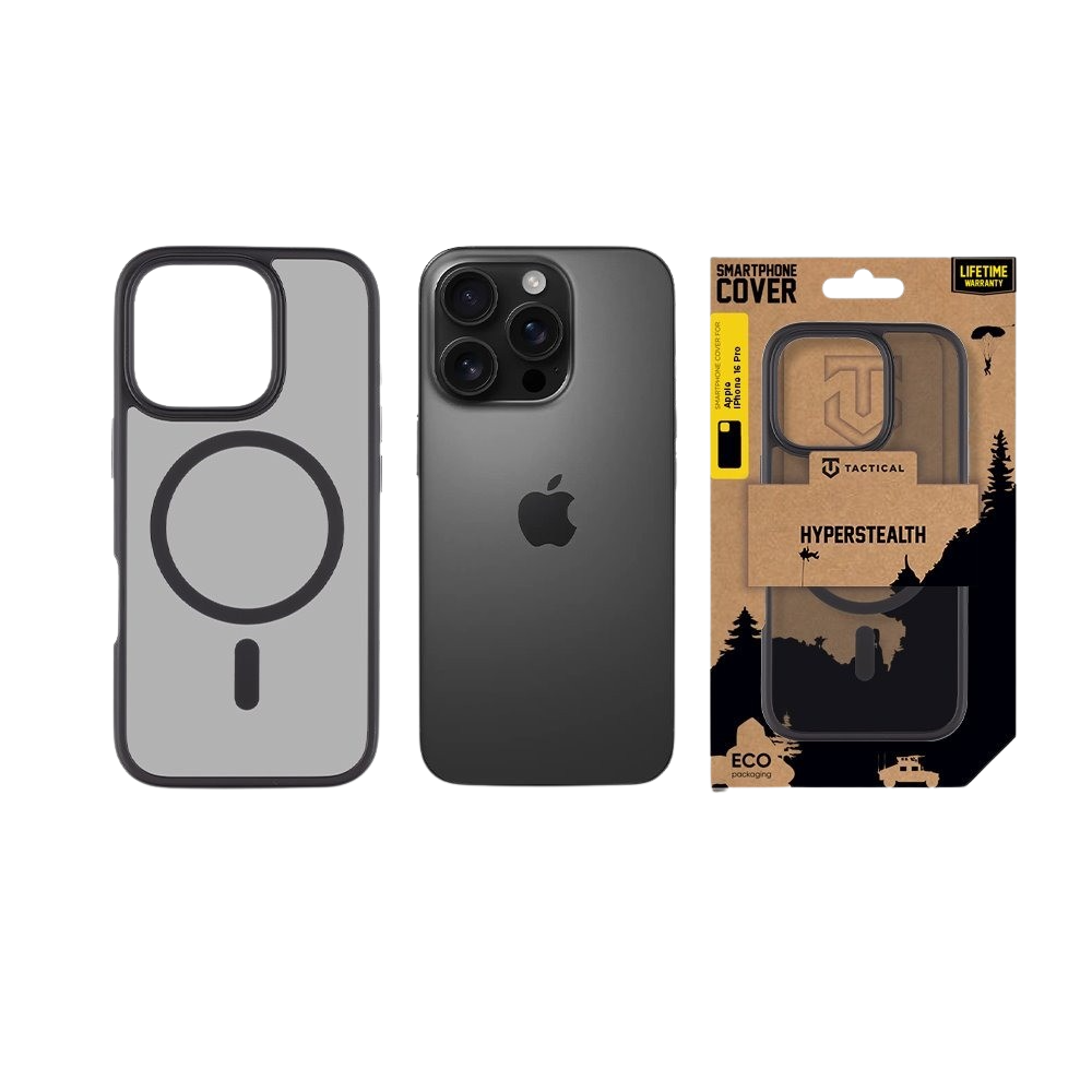 Tactical MagForce Hyperstealth Cover for Apple iPhone 16 Pro Asphalt - imagine 3