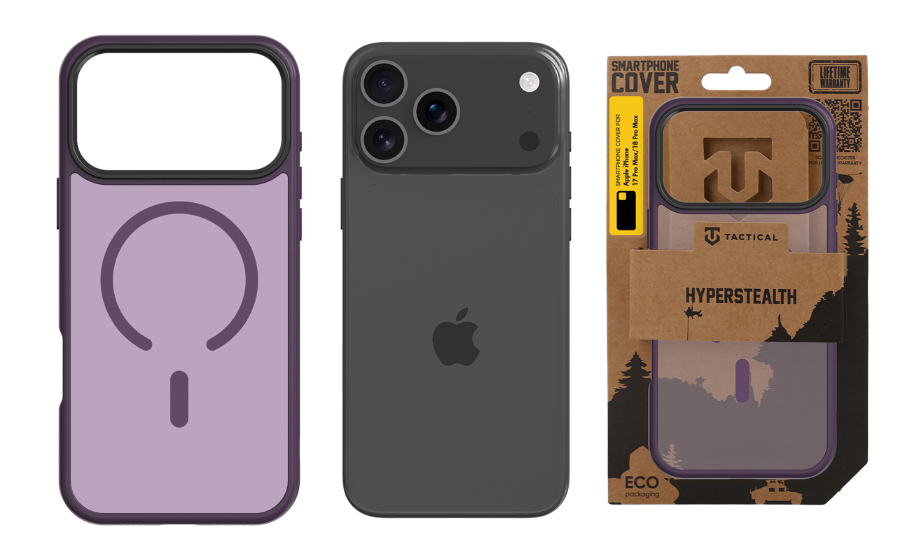 Tactical MagForce Hyperstealth Cover for Apple iPhone 17 Pro Max/18 Pro Max Burgundy Smoke - imagine 3