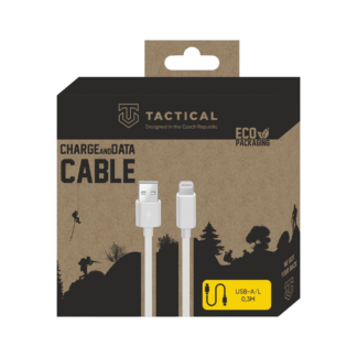 Tactical Smooth Thread Cable USB-A/Lightning 2m White