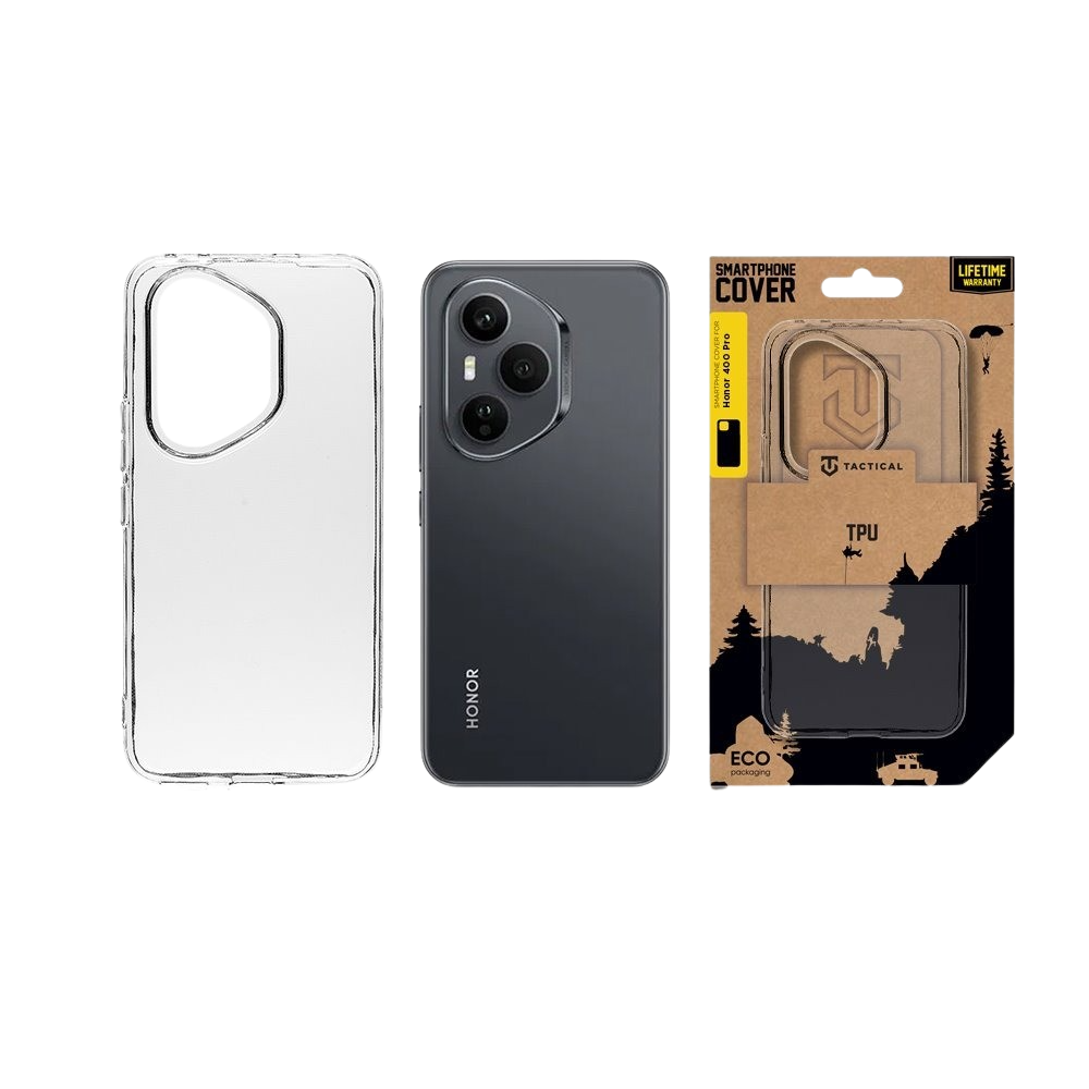 Tactical TPU Cover for Honor 400 Pro Transparent - imagine 3