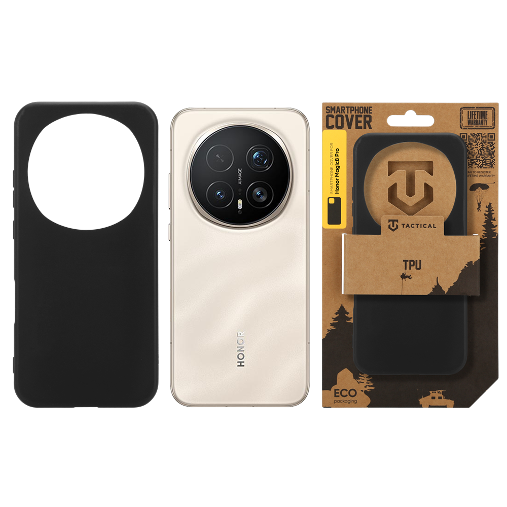 Tactical TPU Cover for Honor Magic8 Pro Black - imagine 3