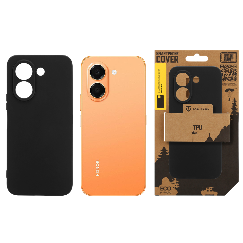 Tactical TPU Cover for Honor X7e Black - imagine 3