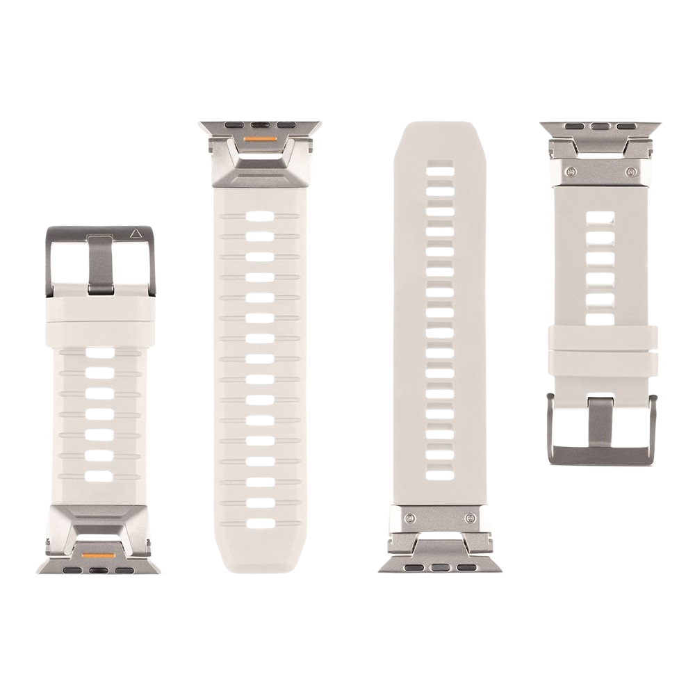Tactical Tough Band for Apple Watch Ultra Light Grey/Silver - imagine 3
