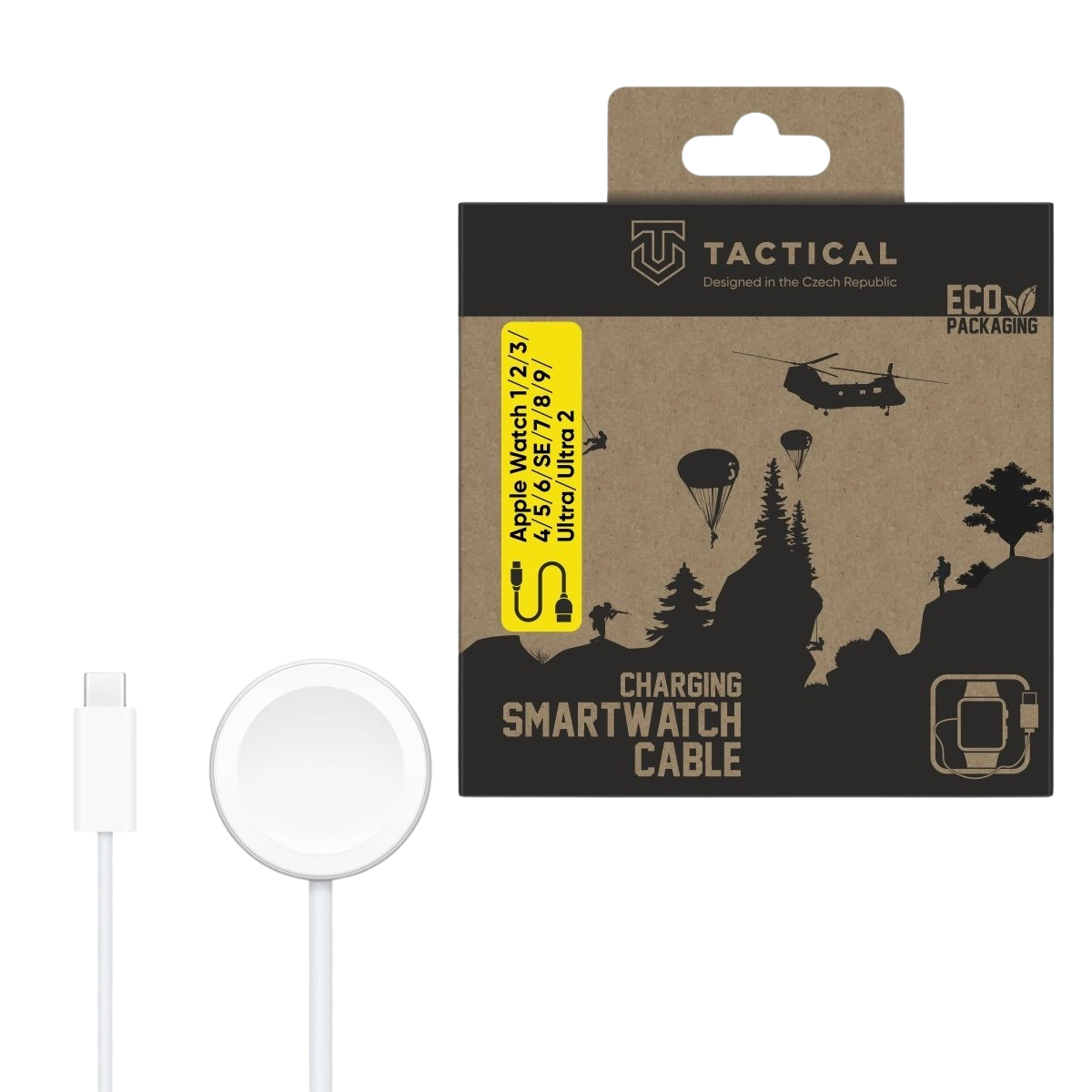 Tactical USB Charging Cable for Apple Watch Series 1-11/SE-SE 3/Ultra-Ultra 3 (USB-C) - imagine 6
