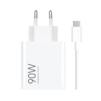 Xiaomi MDY-15-EK USB-A 90W Travel Charger + USB-C 6A Data Cable White (Bulk)