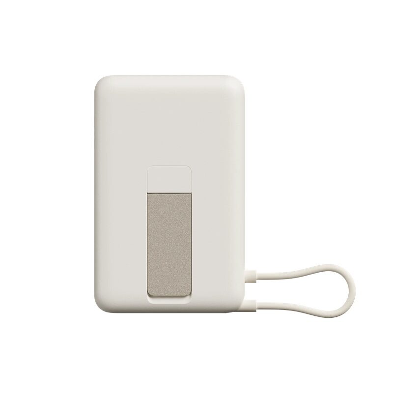 Xiaomi Magnetic Powerbank 33W 10000mAh with Integrated USB-C Cable and Stand Beige - imagine 2