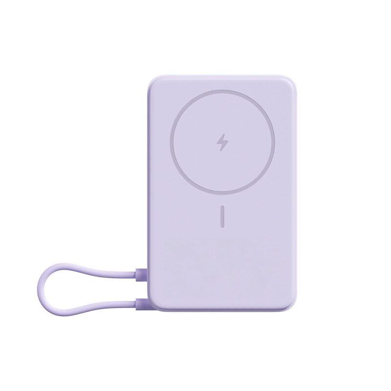 Xiaomi Magnetic Powerbank 33W 10000mAh with Integrated USB-C Cable and Stand Purple