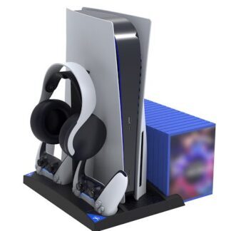 iPega P5013 Charger and Cooling Station for PS5 and PS5 Controller Black