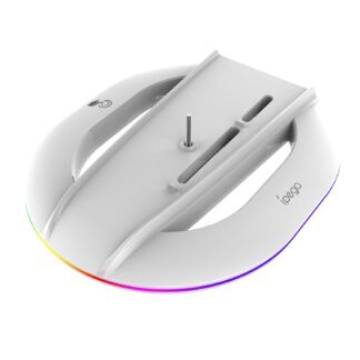 iPega P5S035SA Vertical Stand (2xUSB-A) with RGB for PS5 Slim/PS5 Pro White